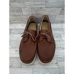 Sebago Ryde 2 Eye Shoes Mens Size 12 Oiled Leather Boat Deck Casual Comfort